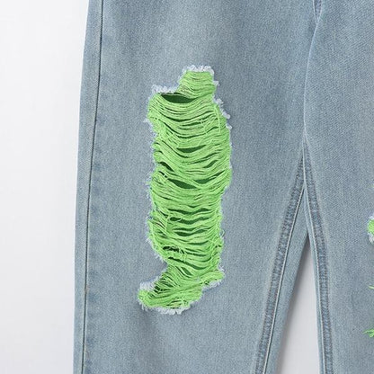 【Nico☆Petit刊載】下線色牛仔褲