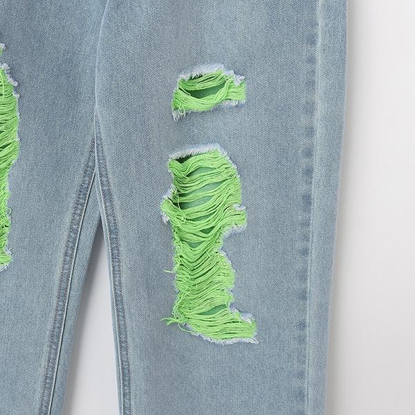 【Nico☆Petit刊載】下線色牛仔褲