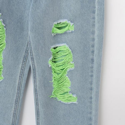 【Nico☆Petit刊載】下線色牛仔褲