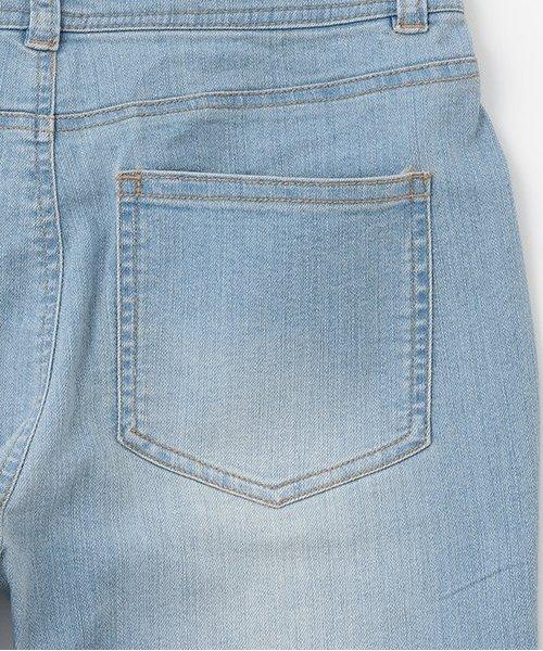 蕾絲拼接牛仔喇叭褲【韓國時尚】