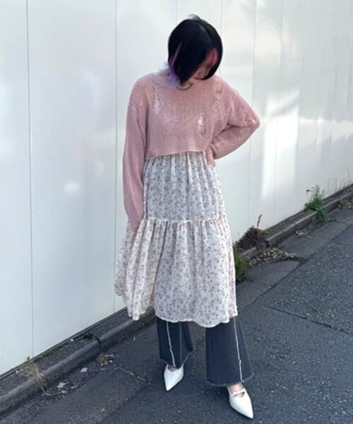 流蘇牛仔喇叭褲【韓國時尚】