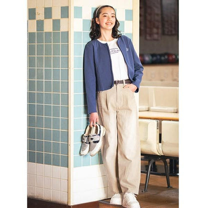 【Nico☆Petit刊載】附愛心腰帶水洗牛仔褲