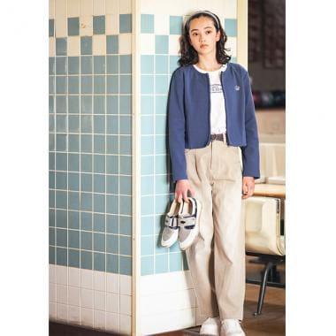 【Nico☆Petit刊載】附愛心腰帶水洗牛仔褲