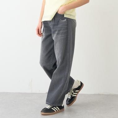 【Nico☆Petit刊載】附愛心腰帶水洗牛仔褲