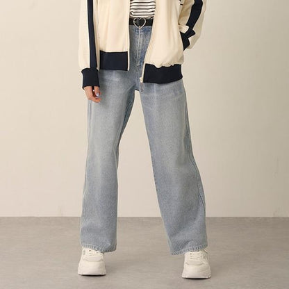 【Nico☆Petit刊載】附愛心腰帶水洗牛仔褲