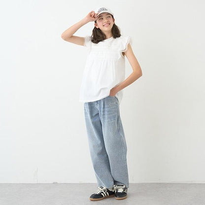 【Nico☆Petit刊載】附愛心腰帶水洗牛仔褲