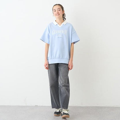 【Nico☆Petit刊載】附愛心腰帶水洗牛仔褲