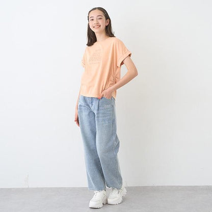 【Nico☆Petit刊載】附愛心腰帶水洗牛仔褲