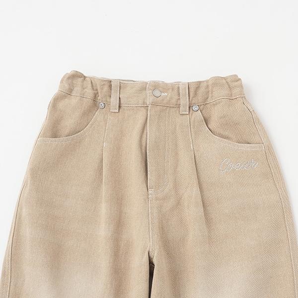 【Nico☆Petit刊載】附愛心腰帶水洗牛仔褲