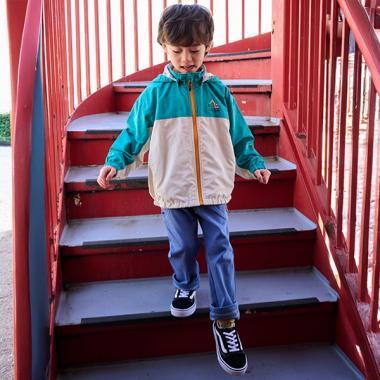 工程車輛圖案長款直筒褲