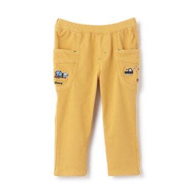 工程車輛圖案長款直筒褲