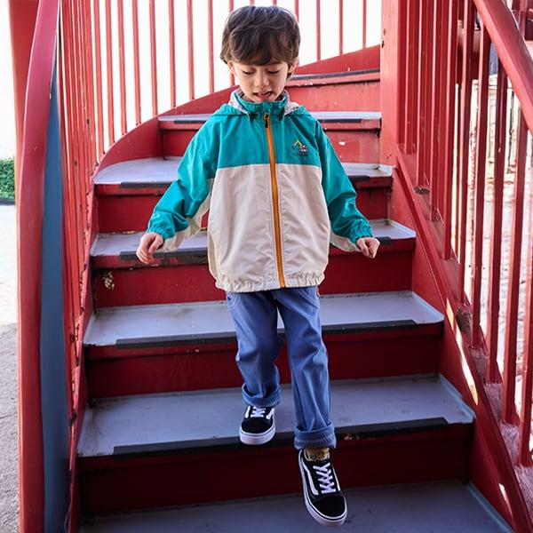 工程車輛圖案長款直筒褲