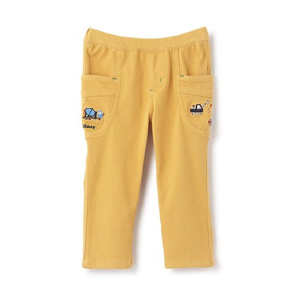 工程車輛圖案長款直筒褲