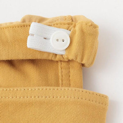 工程車輛圖案長款直筒褲