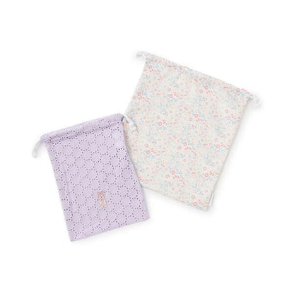 簡約圖案束口袋2件裝