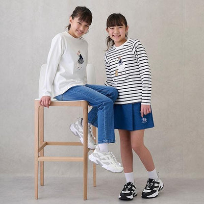 花卉刺繡裙褲（青少年款）