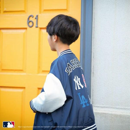 【MLB】徽章印花夾克