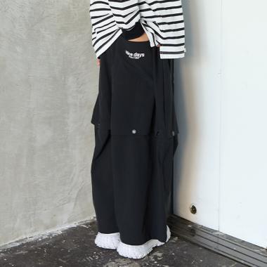 【可調節褲長2way】彈力休閒褲