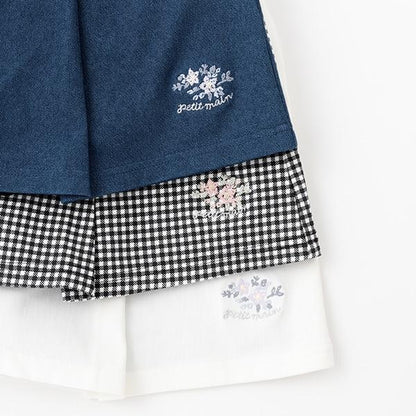 花卉刺繡裙褲（青少年款）