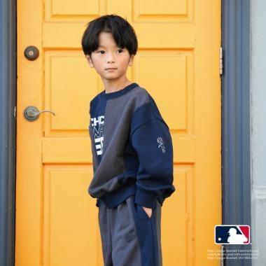 【MLB】拼接寬鬆衛衣