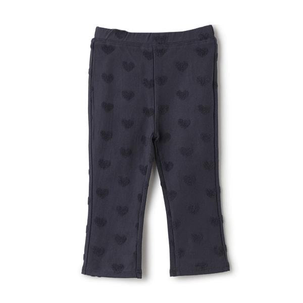 愛心提花喇叭褲