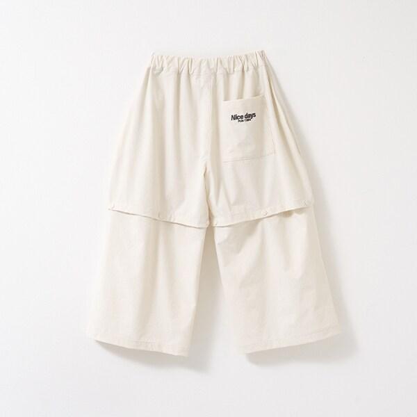 【可調節褲長2way】彈力休閒褲