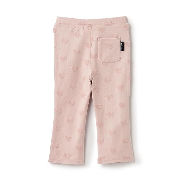 愛心提花喇叭褲