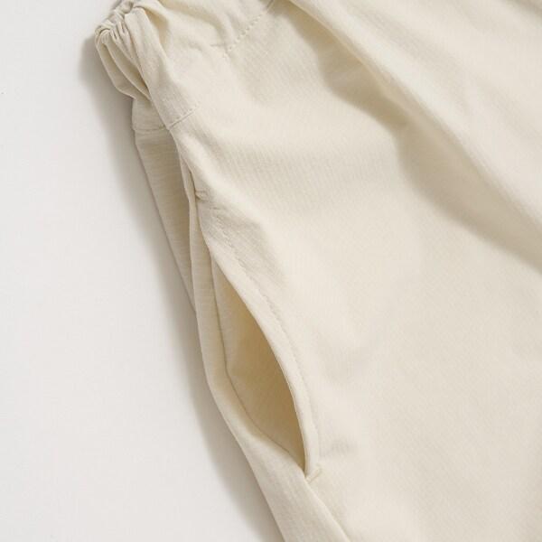 【可調節褲長2way】彈力休閒褲