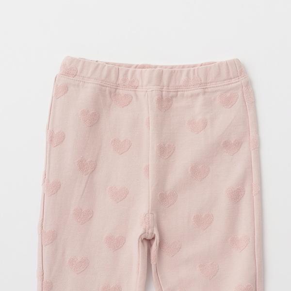 愛心提花喇叭褲