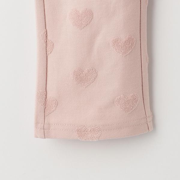 愛心提花喇叭褲