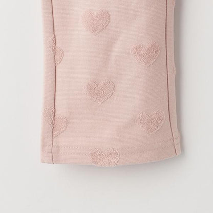 愛心提花喇叭褲