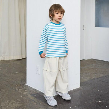 【可調節褲長2way】彈力休閒褲