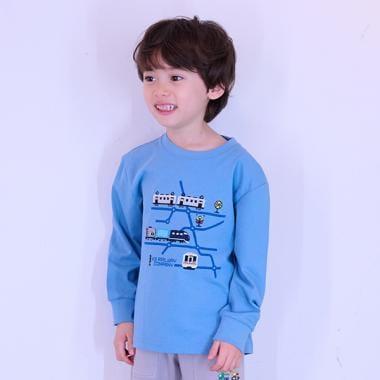 電車線路圖長袖T恤