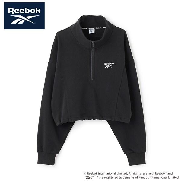 【Reebok】短款半拉鍊上衣