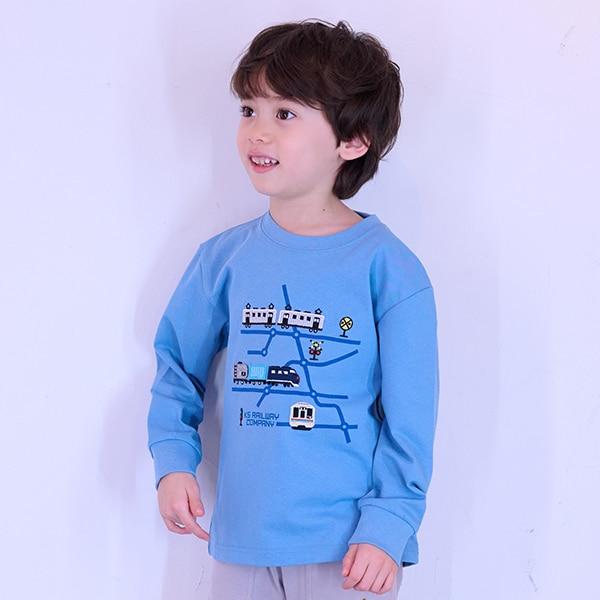 電車線路圖長袖T恤