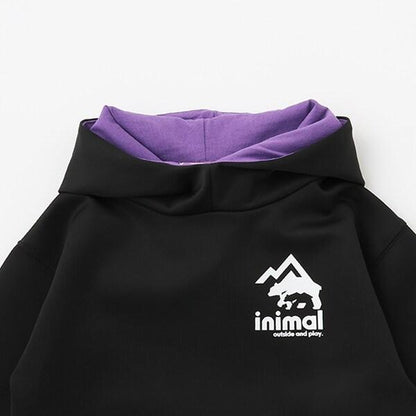 【防潑水】針織假兩件T恤連帽衫