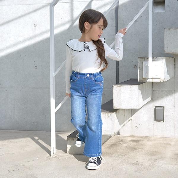 【修身版型】高彈力喇叭牛仔褲