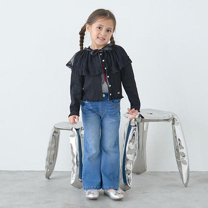 【修身版型】高彈力喇叭牛仔褲