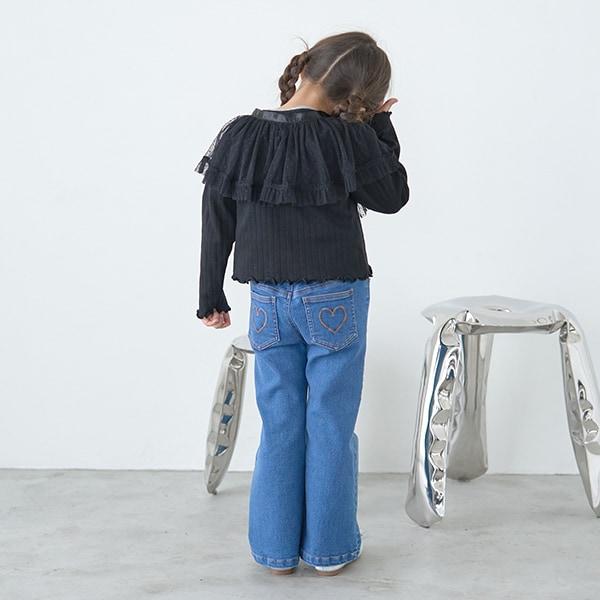 【修身版型】高彈力喇叭牛仔褲