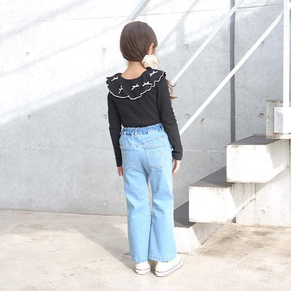 【修身版型】高彈力喇叭牛仔褲