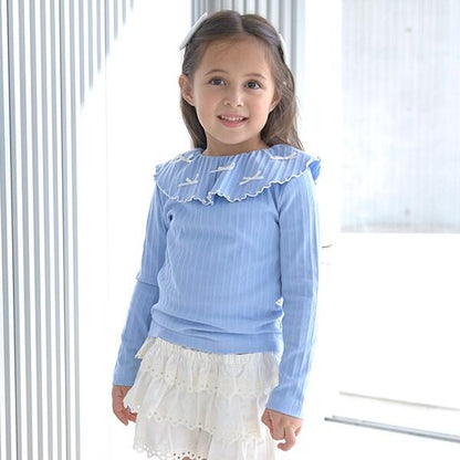 【前後皆可穿】帶領長袖T恤