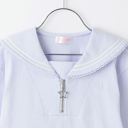 【人氣商品】【直營店無售】水手領拉鍊套頭衫