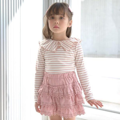 【前後皆可穿】帶領長袖T恤