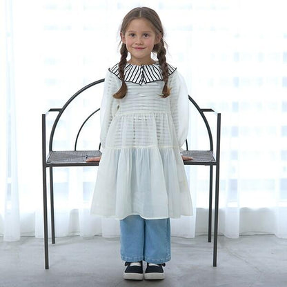 【前後皆可穿】帶領長袖T恤