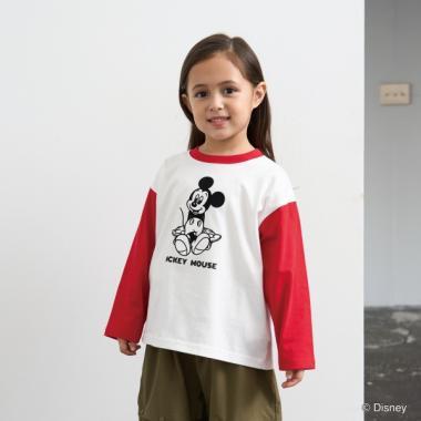 【《迪士尼》】【カイテキ天竺】米老鼠/滑板T恤