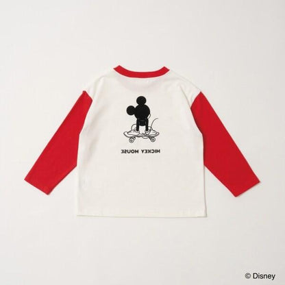 【《迪士尼》】【カイテキ天竺】米老鼠/滑板T恤