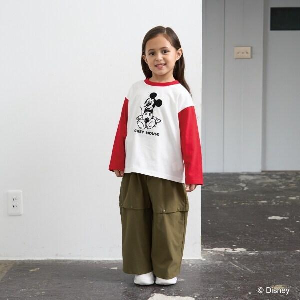 【《迪士尼》】【カイテキ天竺】米老鼠/滑板T恤
