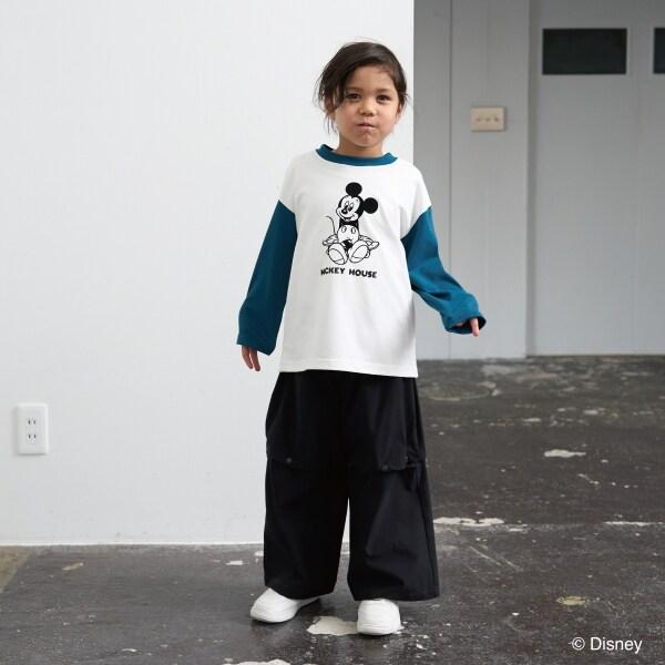 【《迪士尼》】【カイテキ天竺】米老鼠/滑板T恤