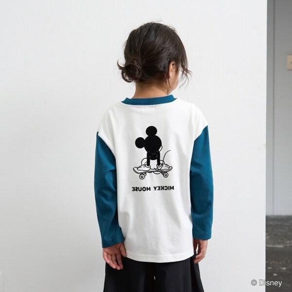 【《迪士尼》】【カイテキ天竺】米老鼠/滑板T恤