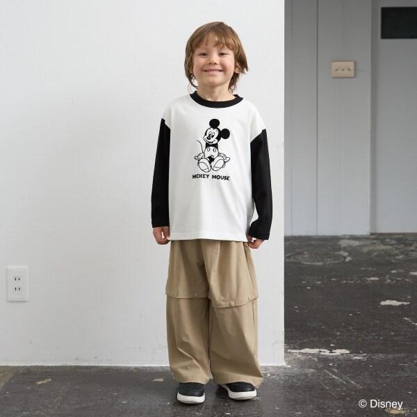 【《迪士尼》】【カイテキ天竺】米老鼠/滑板T恤